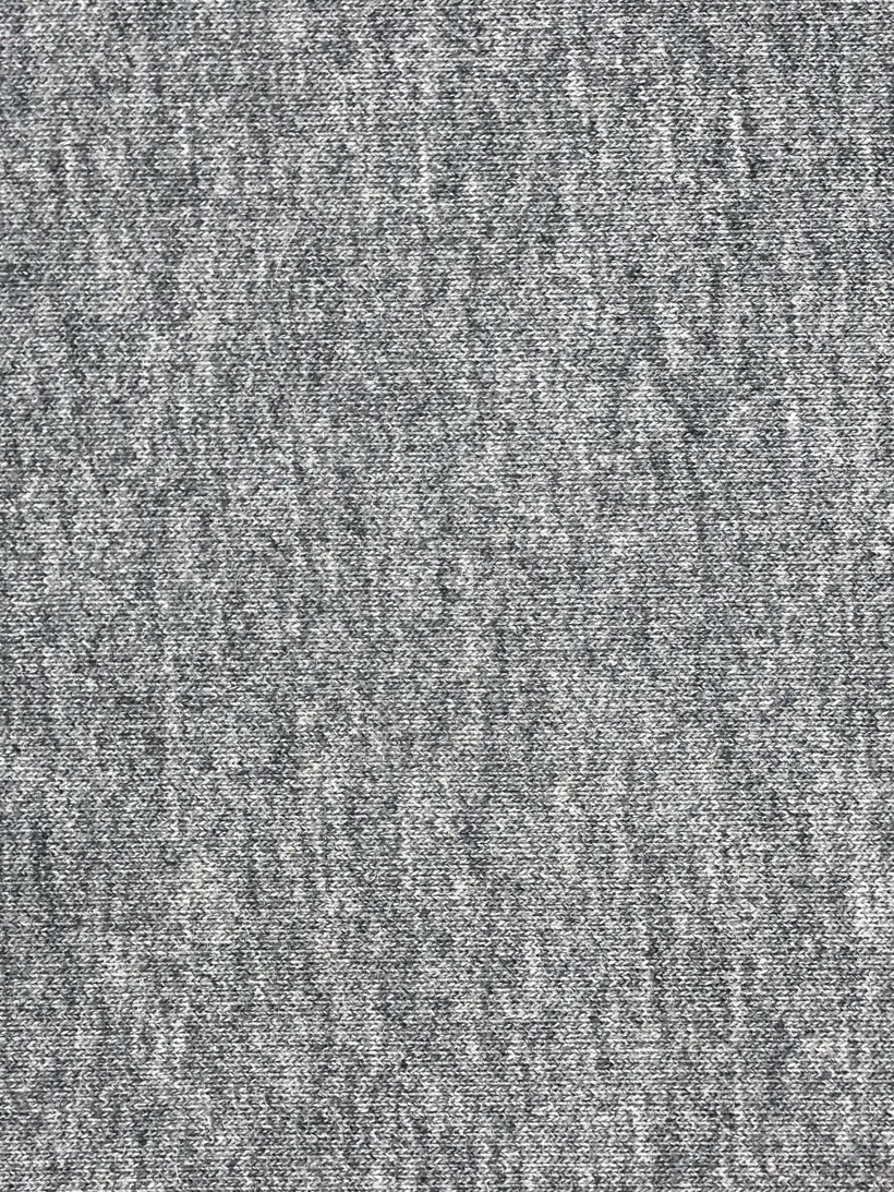 Folded lambswool crewnecks stacked in grey, navy and marl.